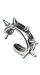 Spike Cuff Halloween Earring