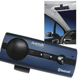 Avantalk BTCK-10B Blue Multipoint Bluetooth Visor Handsfree Wireless Black Speakerphone Car Kit for Nokia,Motorola,Samsung,Sony Ericsson,Blackberry,LG