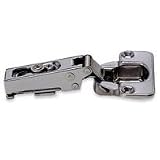 304B-C46/19 100 Degree Hinge 19mm Overlay / Self-Closing-Stainless