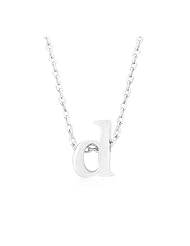 Silvertone Initial D Pendant Necklace