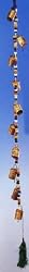 Ten Tin Bells on Chord with Beads-#TS086