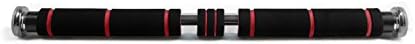 Doorway Pull Up Bar By BOSSYN - Durable Construction For Maximum Safety - Ergonomic, Comfortable, Long, Soft Foam Handles - Adjustable Design - Ideal For Upper Body Strengthening Exercising