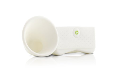 PORTABLE AMP FOR IPHONE HORN STAND WHITE (PORTABLE AUDIO/CELLULAR ACCESSORIES)