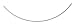 14k White Gold 1.3mm Neckwire Necklace