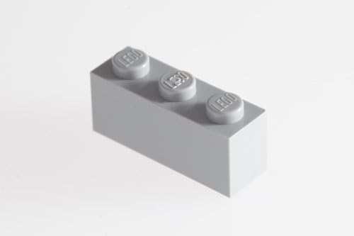 200x Lego Medium Stone Grey (Light Grey) 1x3 Bricks Super Pack
