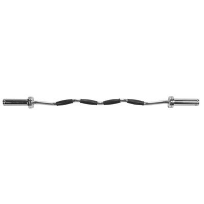 York Barbell Olympic Curl Bar with Rubber Grips