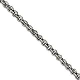 Sterling Silver Antiqued Gothic Bracelet 8.5"