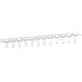 CapitolBrand SP0032 Polypropylene 200 microliter Low Profile PCR Strip Tube, with Labeled End Tabs without Caps (Case of 80 Strips)