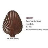 Fanimation - B2050CP : 24 Inch(es) WIDE OVAL RAISED WOOD CAIRO PURPLE BLADE-SET OF 3