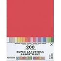 Super Value Cardstock Pack 8.5x11 200/Pkg: Assorted