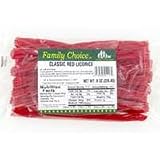 Rucker's Candy 21117 Family Choice Classic RED Licorice 8 Oz. (Pack of 12)