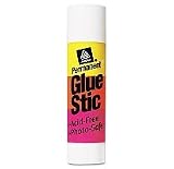 Avery Clear Application Permanent Glue Stic, 0.26 ounces, Stick (00166)
