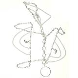 Silver Belly Chain Fine Body Jewelry Summer Fashion for Women Max Length 36 ' (b231)