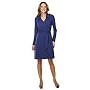 Women's Plus Size Long Sleeve Cotton Modal Wrap Dress
