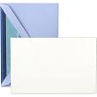 Blue Shimmer Stripe Correspondence Cards