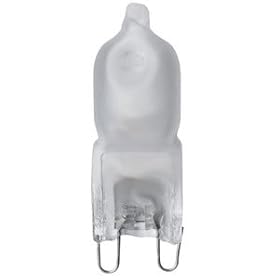 JCD40 FROSTED G9 BASE 40 WATT QUARTZ HALOGEN LIGHT BULB SUPRA LIFE 4,000 HOURS 130 VOLTS G9 HALOGEN BULB