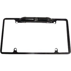 Pyle PLCM19 Low Lux Rear Camera Black Chrome Metal Licence Plate Frame