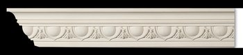 Cornice, White Urethane Foam Ornate 2