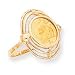 14k 1/20th Panda Coin Ring - Size 6