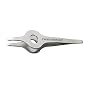 Tweezerman Wide-Grip Slant Tweezer, Silver