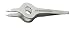Health & Personal Care : Tweezerman Wide-Grip Slant Tweezer, Silver