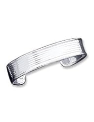 Sterling Silver 14.5mm Fancy Cuff Bangle Bracelet QB103"