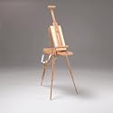 French Sketch Box Easel, Elm Wood Finish, Slim Design,storage Drawer,field Easel