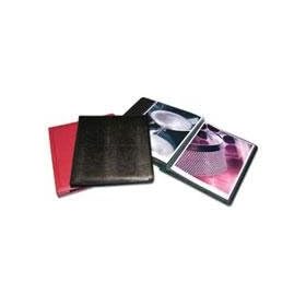 Printfile Burgundy Linen Material 12 Pages With White Inserts - Printfile SB811BUR