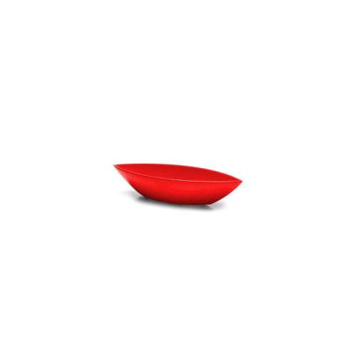 Elite Global Solutions Super Bowls 2.5 Qt. Red Pointed Oval Bowl