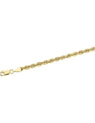 Solid Round Rope Chain 14K Gold Yellow Ch509 20 Inch