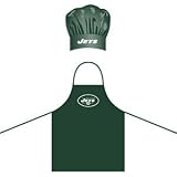 New York Jets NFL Barbeque Apron and Chef's Hat