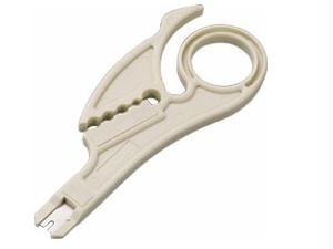 Cables to Go 3788 Plastic Punch Down Tool with Cable Stripper for Krone (Ivory)