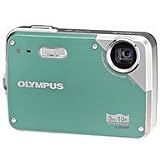 Olympus X-560WP - Digital camera - compact - 10.0 Mpix - optical zoom: 3 x - supported memory: xD, microSD - green
