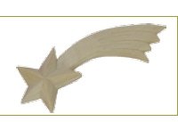 Accessori per presepe, Comet, lunghezza 8 cm, in legno