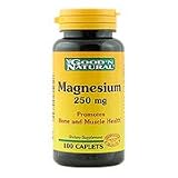 Magnesium 250mg - Promotes Bone and Muscle Health, 100 caps., (Good'n Natural)