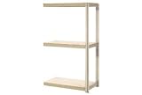 Expandable Add-On Rack 96x24x84 Tan With 3 Levels Wood Deck 800lb Cap Per Level