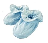Sckoon Organic Cotton Booties Blue - One Size