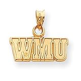 14k Collegiate Western Michigan University Charm