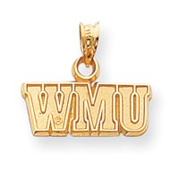 14k Collegiate Western Michigan University Charm - JewelryWeb
