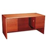 Double Pedestal Executive Desk Henna Cherry