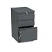 HON(R) Efficiencies(TM) 3-Drawer Mobile Pedestal, 28H x 15W x 19 7/8D, R Pull, Charcoal