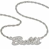 Chicago Bulls Bulls Sterling Silver Script Necklace