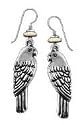 Lorikeets Silver Legends Earrings by Laurel Burch