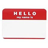 CLI92233 - Hello My Name Is Badge, 3-1/2x2-1/4, Green
