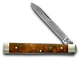 HEN & ROOSTER AND Burl Wood Damascus Doctor Pocket Knife Knives