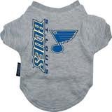 St Louis Blues NHL dog pet sports tee shirt LG 18-36lbs