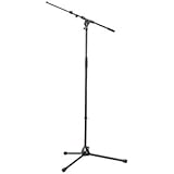 K & M Microphone Stand w/telescopic boom arm