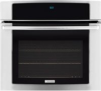 Childrens Toyshop  Kitchen & Housewares : Electrolux EW27EW55GS 27" Single Electric Wall Oven with 3.5 cu. ft. Self-Cleaning Convection Oven, Wave-Touch Electronic Controls, Meat Probe and Cobalt Blue Interior: Stainless Steel