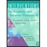 Interventions for Academic and Remedial Approaches