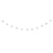 White Honeycomb Ball Garland - 7 ft. - Elegant Paper Decor - Ideal for Bridal Showers, Birthdays, & Christmas Parties (1 Pc.)